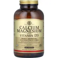 Solgar , Kalsium Magnesium med Vitamin D3, 150 Tabletter