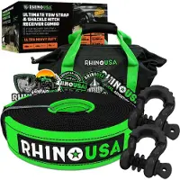 Rhino USA Heavy-Duty Recovery Gear Combos Off-road lastbilk?ret?jsinddrivelse Bedste Offroad Towing Accessories-bakket op for livet (20 'stropp +