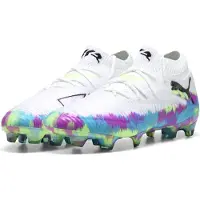 Puma Future 8 Ultimate FG Brilliance - Hvid/Grøn/Blå/Lilla LIMITED EDITION - Græs (FG), størrelse 40