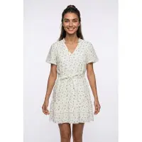 Vero Moda Sommerkjole 'VMTRINE' navy / lyseblå / oliven / hvid