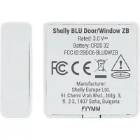 Shelly BLU Door/Window ZB White - Bluetooth & Zigbee dør-/vindue sensor