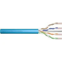 Digitus Professional - Installationskabel - 100 m - 6.3 mm - UTP - simplex - CAT 6a - halogenfri, solid - lyseblå, RAL 5012