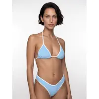 Flavia Valentini Bikini 'Bikini Triangolo Contrast Sky Blue & White' himmelblå
