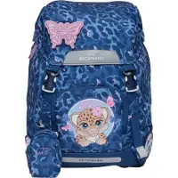 Beckmann Skoletaske - Classic - Cheetah - Mørkeblå - - OneSize - Skoletaske