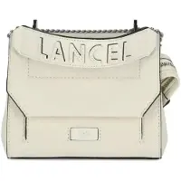 Lancel Skuldertaske 'Sac Rabat S Ninon Blanc' hvid