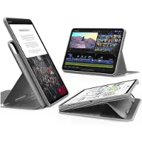 ESR til iPad Pro 11 tommer etui 2024 5. generation (M4) roterende etui med aftageligt magnetisk l?g Justerbart portr?t-/landskabsstativ med h?vet