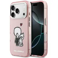 Karl Lagerfeld Karl & Choupette Back MagSafe-etui til iPhone 17 Pro - Pink
