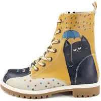 Goby Snørestøvler 'Women's shoes Ankle boots TFB1006 with cats' blandingsfarvet