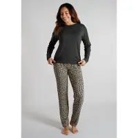 Tom Tailor Pyjamas brun / cappuccino / sort