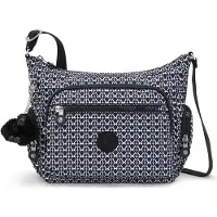 Kipling Skuldertaske 'Gabbie' sort / hvid