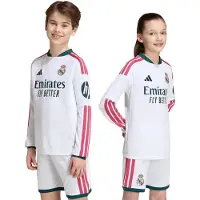 Adidas Real Madrid 26/27 Jersey Hjem Junior Langærmet T-shirt