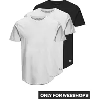 Jack & Jones Bluser & t-shirts 'JJENoa' sort / hvid