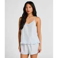 Hunkemoller Pyjamasbukser pastelblå / hvid