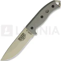 ESEE Model 5, desert tan/OD green, black kydex sheath