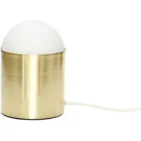 Hubsch bordlampe Ø12 cm Messing- frostet glas