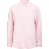 Object Bluse 'OBJREISS' lyserød / naturhvid