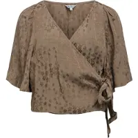 Object Cropped Slå-om Bluse