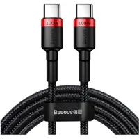 Baseus Cafule USB-C Kabel - 2m - Rød / Sort