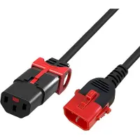 ACT Ak5504 C13 Iec Lock+-c14 Iec Lock Dual Pc3603 Strømkabel 2 M