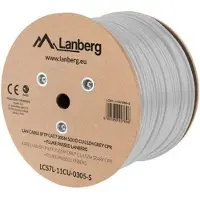 Lanberg Kat 7 Sftp Solid Culszh Cpr Fluke Godkendt Spole Netværkskabel 305 M