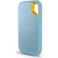 SanDisk Extreme Portable V2 - SSD - krypteret - 2 TB - ekstern (bærbar) - USB 3.2 Gen 2 (USB-C stikforbindelse) - 256-bit AES - himmelblå