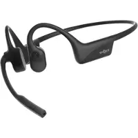 Shokz OpenComm2 UC - Industrial Version - headset - åbent øre - bag nakken-montering - Bluetooth - trådløs - USB-A via Bluetooth adapter - sort - Zoom Certified