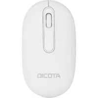 Dicota Wireless Mouse BT/2.4G - Mus - Optisk - 3 knapper - Hvid