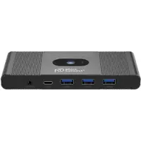 Microconnect - KVM/video/audiokontakt - 3 x SuperSpeed USB 3.0 + 3 x USB-C + 2 x DisplayPort - 2 lokalbrugere - desktop