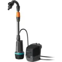 Gardena 14605-55, 90 W, Batteri, 2,1 bar, 2400 l/t, IPX8, Grå, Sort