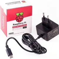 Raspberry Pi Pi USB-strømforsyning, sort, USB-C, 5,1 V, 3 A, 1,5 m