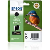 Epson T1591 Blækpatron sort foto T1591 Modsvarer: N/A