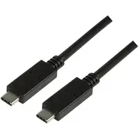 Logilink CU0129, 1 m, USB C, USB C, USB 3.2 Gen 2 (3.1 Gen 2), 10 Gbit/sek., Sort