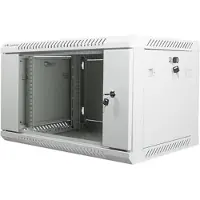 Lanberg - Rack kabinet - vægmonterbar - grå, RAL 7035 - 6U - 19