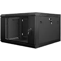 Lanberg - Rack kabinet - vægmonterbar - sort, RAL 9004 - 6U - 19