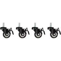 Phasak AK-1601-B - Rack Cabinet Wheels (4-Pack)