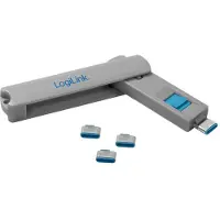 Logilink AU0052, Portblokering, USB Type-C, Blå, Grå, 1 stk