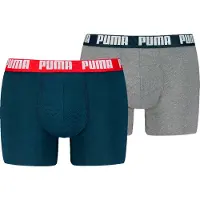 Puma Boksershorts grå / blodrød / sort / hvid