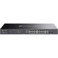 TP-LINK Omada ES220GMP, Administreret, L2, Gigabit Ethernet (10/100/1000), Strøm over Ethernet (PoE), Stativ-montering
