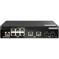 Qnap Qsw-m2106r-2s2t Netværksswitch Administreret L2 10g Ethernet (100/1000/10000) 1u Sort