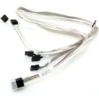 Supermicro - SAS internt kabel - md sidebands - 4 x Mini SAS HD (SFF-8643) (han) til SATA, sidebånd (hun) - 90/90/75/75/75 cm
