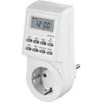 Microconnect GRUTIMER1, Daglig/ugentlig timer, Hvid, Digital, LCD, Knapper, 7 dage