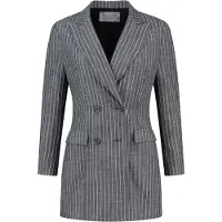 Vulto Blazer 'Pinstripe Double-Breasted Jacket' blå