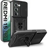Tech-Protect Xiaomi Redmi 15 5G/4G CamShield Pro Cover - sort