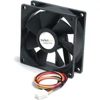 StarTech.com Case Fan 80mm - FAN8X25TX3L - Kabinet køler - 80mm - Sort