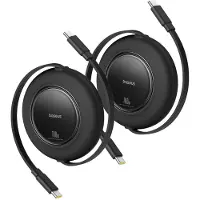 Baseus USB-C til USB-C kabel 2 m sort (6932172687687)