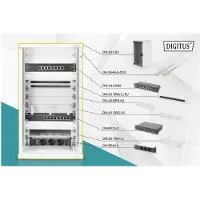 Digitus - Kabinet - vægmonterbar - lysegrå, RAL 7035 - 12U - 10