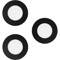 Eglo CONNECT-Z FUEVA-Z indbygningsspot i sort, 3 stk