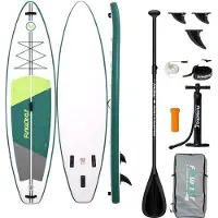 Usorteret FunWater SUP irklentė SUPFW69A (žalia-balta)