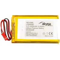 Akyga AKY0580 LP805080 Li-Po 3.7V / 4000mAh PCM JST 2.54 2-Pin 150mm batteri