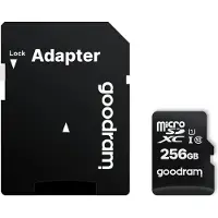 Goodram microSDXC 256GB klasse 10 UHS I adapter